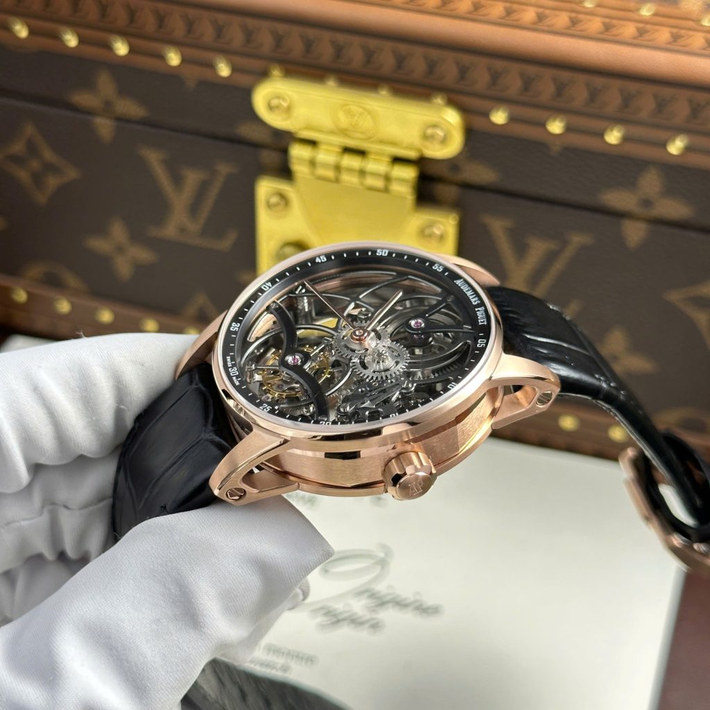 Đồng Hồ Audemars Piguet 26600 Tourbillon Openworked Replica 11 Máy Cơ Cót Tay 41mm (2)