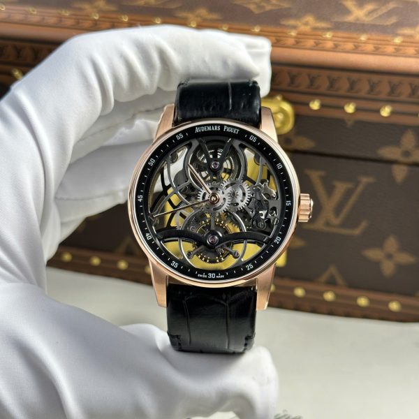 Đồng Hồ Audemars Piguet 26600 Tourbillon Openworked Replica 11 Máy Cơ Cót Tay 41mm (2)