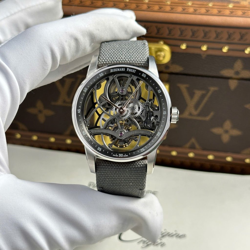 Đồng Hồ Audemars Piguet 26600 Tourbillon Openworked Replica 11 Máy Lộ Cơ 41mm (2)