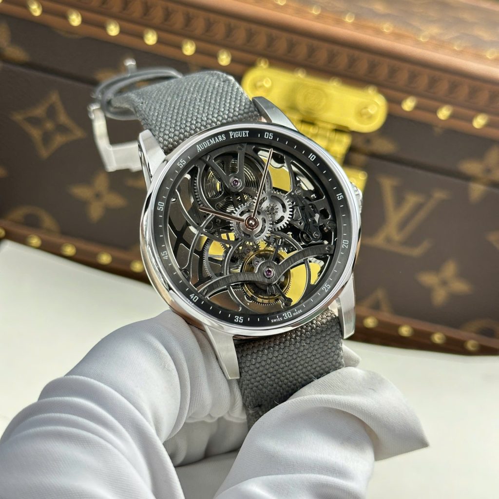 Đồng Hồ Audemars Piguet 26600 Tourbillon Openworked Replica 11 Máy Lộ Cơ 41mm (2)