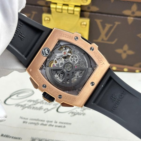 Đồng Hồ Hublot Spirit Of Big Bang King Gold Replica 1 1 Mặt Xám Nhà Máy BBF 42mm (6)