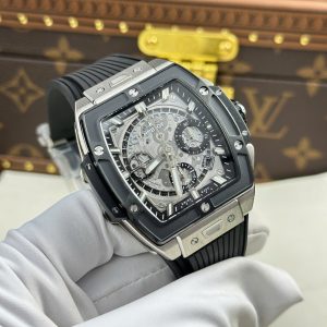 Đồng Hồ Hublot Spirit Of Big Bang Titanium Replica 11 Viền Gốm Đen Nhà Máy BBF 42mm (2)