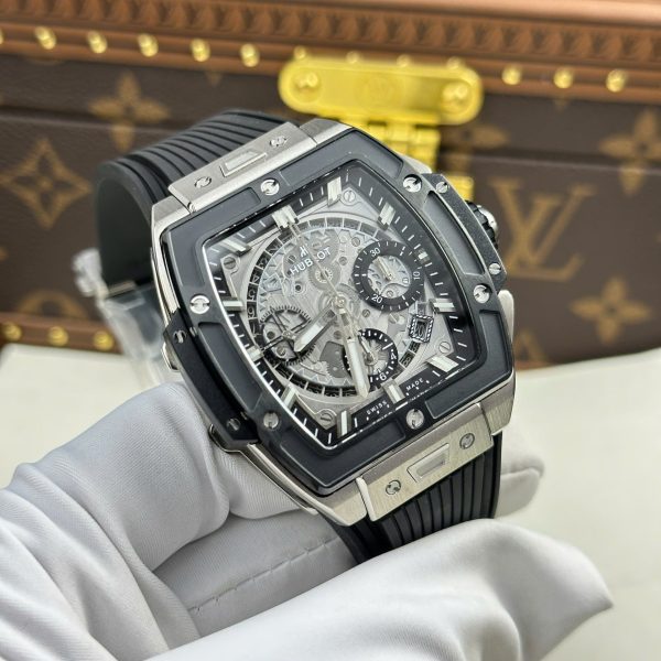 Đồng Hồ Hublot Spirit Of Big Bang Titanium Replica 11 Viền Gốm Đen Nhà Máy BBF 42mm (2)