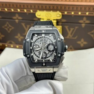 Đồng Hồ Hublot Spirit Of Big Bang Titanium Replica 11 Viền Gốm Đen Nhà Máy BBF 42mm (2)