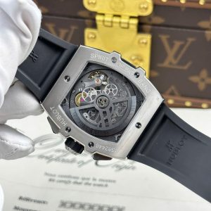 Đồng Hồ Hublot Spirit Of Big Bang Titanium Replica 11 Viền Gốm Xanh Blue Nhà Máy BBF 42mm (2)