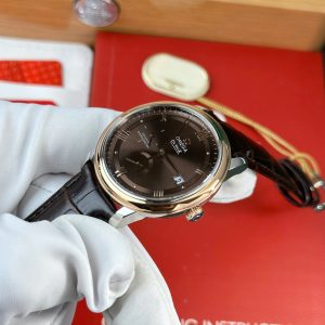 Đồng Hồ Omega De Ville Prestige Power Reserve Replica 11 Mặt Chocolate Dây Da 39 (2)