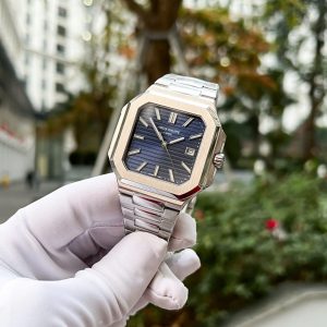 Đồng Hồ Patek Philippe Cubitus 5821 Rep 11 Cao Cấp Mặt Xanh Blue 43mm (2)