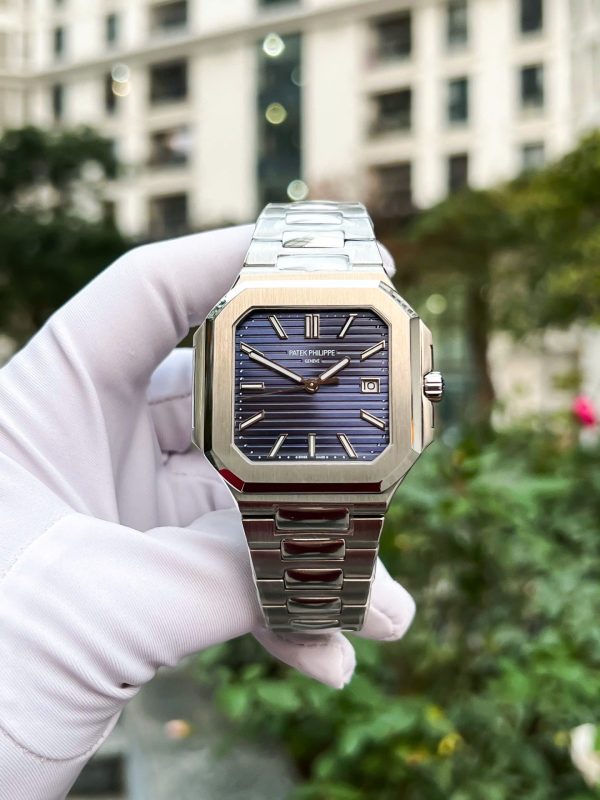 Đồng Hồ Patek Philippe Cubitus 5821 Rep 11 Cao Cấp Mặt Xanh Blue 43mm (2)