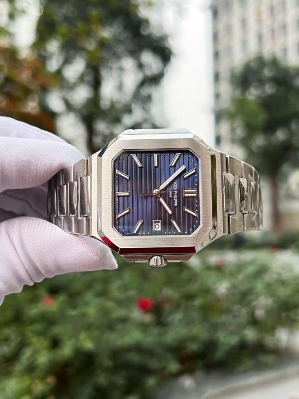 Đồng Hồ Patek Philippe Cubitus 5821 Rep 11 Cao Cấp Mặt Xanh Blue 43mm (2)