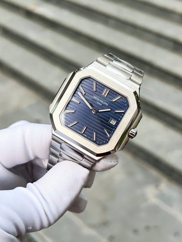 Đồng Hồ Patek Philippe Cubitus 5821 Rep 11 Cao Cấp Mặt Xanh Blue 43mm (2)