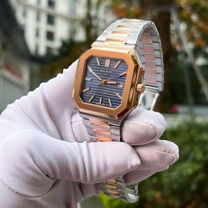 Đồng Hồ Patek Philippe Replica 11 Cubitus 5821 Demi Vàng Hồng Mặt Xanh Blue 43mm (2)