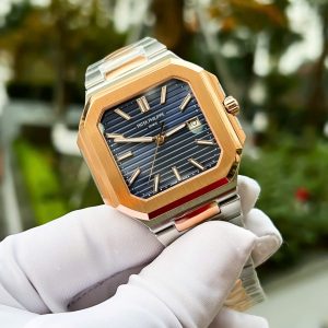 Đồng Hồ Patek Philippe Replica 11 Cubitus 5821 Demi Vàng Hồng Mặt Xanh Blue 43mm (2)