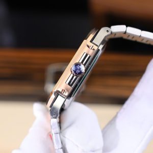 Đồng Hồ Patek Philippe Replica 11 Cubitus 5821 Demi Vàng Hồng Mặt Xanh Blue (3)