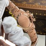 Đồng Hồ Rolex Cosmograph Daytona Chế Tác Bọc Vàng Thật Mặt Đen 40mm (7)