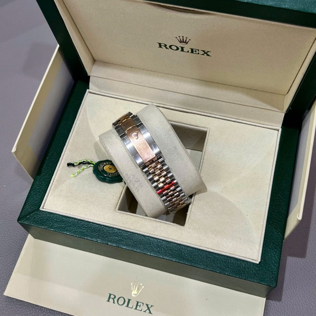 Đồng Hồ Rolex DateJust Mặt Chocolate Chế Tác Bọc Vàng Thật Nhà Máy GM 41mm (2)