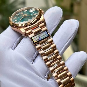 Đồng Hồ Rolex Day-Date 128235 Cọc Số Độ Kim Cương Moissanite Trọng Lượng 158gram QF 36mm (2)