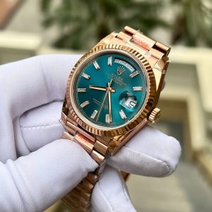 Đồng Hồ Rolex Day-Date 128235 Cọc Số Độ Kim Cương Moissanite Trọng Lượng 158gram QF 36mm (2)