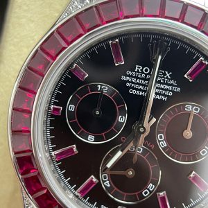 Đồng Hồ Rolex Daytona 126599TRU Vàng Trắng 18K Nguyên Khối + Ruby + Kim Cương Tự Nhiên 40mm (2)