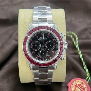 Đồng Hồ Rolex Daytona 126599TRU Vàng Trắng 18K Nguyên Khối + Ruby + Kim Cương Tự Nhiên 40mm (2)