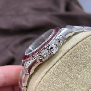 Đồng Hồ Rolex Daytona 126599TRU Vàng Trắng 18K Nguyên Khối + Ruby + Kim Cương Tự Nhiên 40mm (2)