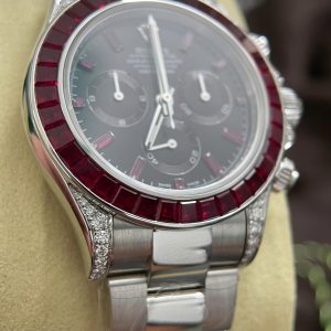 Đồng Hồ Rolex Daytona 126599TRU Vàng Trắng 18K Nguyên Khối + Ruby + Kim Cương Tự Nhiên 40mm (2)