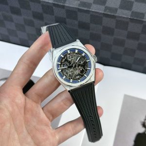 Đồng Hồ Zenith Defy Classic Replica 11 Dây Cao Su Đen LF Factory 41mm (1)