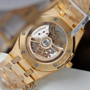 Đồng Hồ Audemars Piguet Chế Tác Royal Oak Jumbo 16202OR Bọc Vàng Thật Nhà Máy ZF 39mm (2)