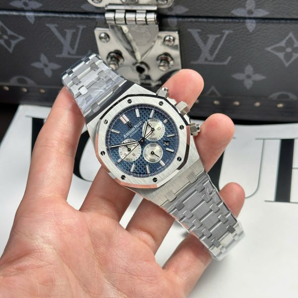 Đồng Hồ Audemars Piguet Replica 11 Royal Oak 26331 Chronograph Mặt Xanh Blue 41mm (2)