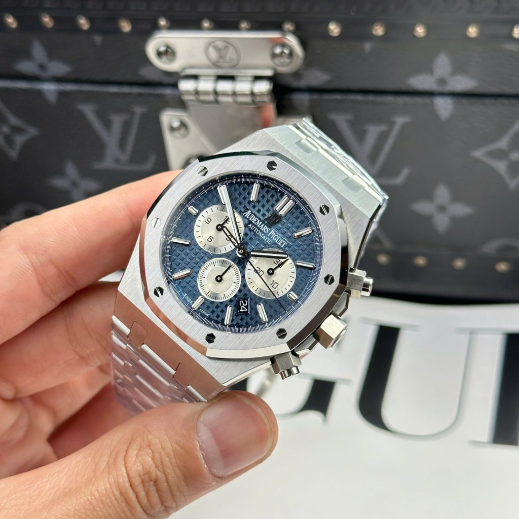 Đồng Hồ Audemars Piguet Replica 11 Royal Oak 26331 Chronograph Mặt Xanh Blue 41mm (2)