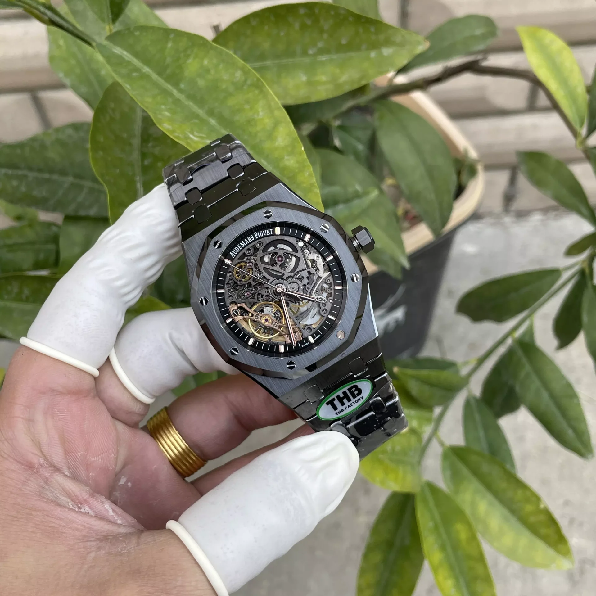 Đồng Hồ Audemars Piguet Royal Oak 15416CE Skeleton Nhà Máy THB Chế Tác 41mm (9)