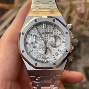 Đồng Hồ Audemars Piguet Royal Oak 26240ST Mặt Trắng Máy Mỏng New 2025 41mm (9)