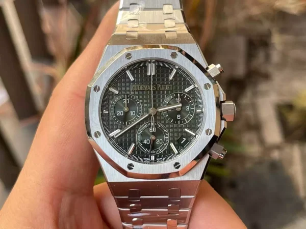 Đồng Hồ Audemars Piguet Royal Oak 26240ST Mặt Xanh Lá Máy Mỏng New 2025 41mm (9)