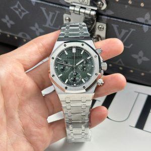 Đồng Hồ Audemars Piguet Royal Oak 26240ST Mặt Xanh Lá Máy Mỏng New 2025 41mm (3)