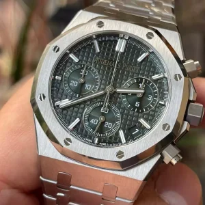 Đồng Hồ Audemars Piguet Royal Oak 26240ST Mặt Xanh Lá Máy Mỏng New 2025 41mm (9)