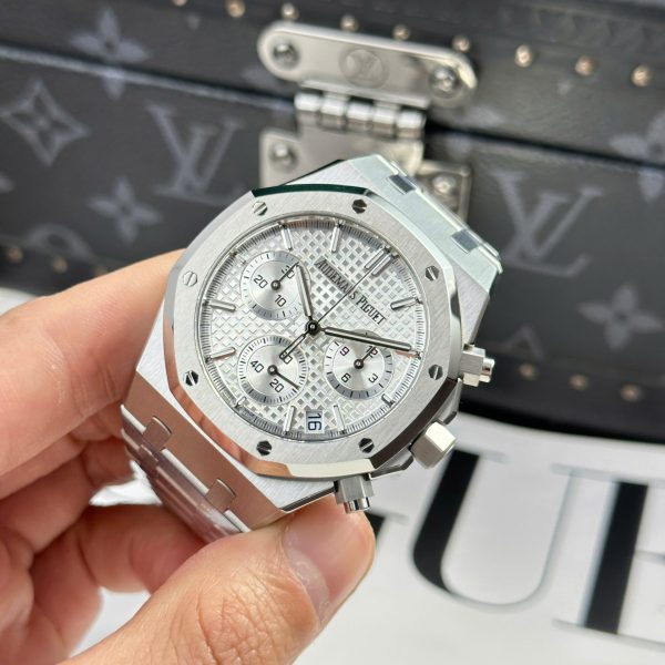 Đồng Hồ Audemars Piguet Royal Oak 26240ST Replica 11 Mặt Trắng Máy Mỏng New 2025 41mm (2)