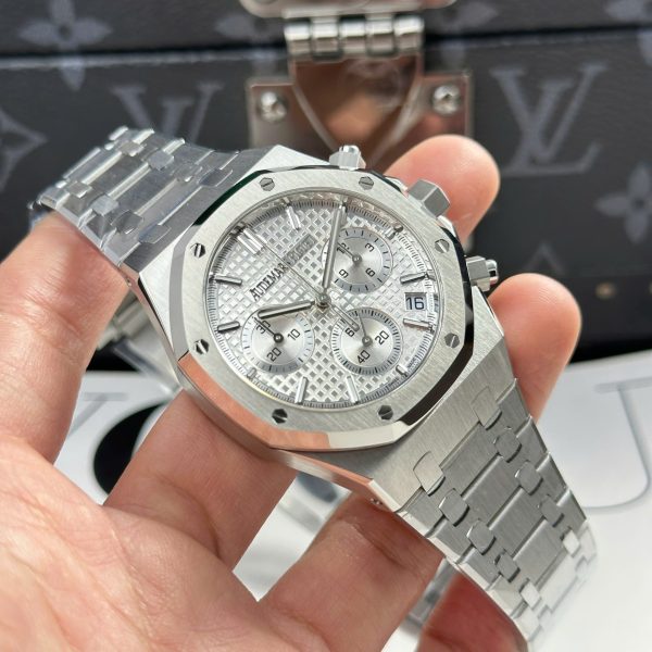 Đồng Hồ Audemars Piguet Royal Oak 26240ST Replica 11 Mặt Trắng Máy Mỏng New 2025 41mm (2)