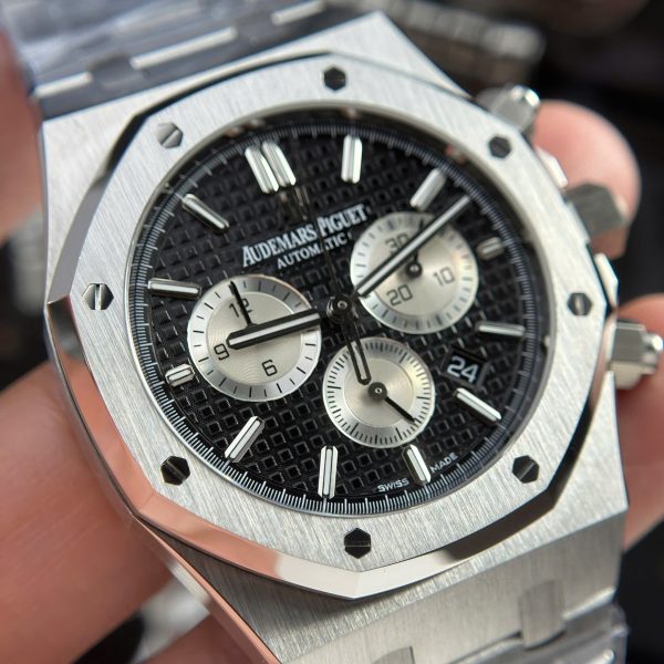 Đồng Hồ Audemars Piguet Royal Oak 26331 Chronograph Replica 11 Mặt Đen 41mm (2)