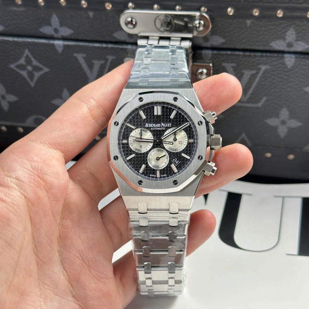 Đồng Hồ Audemars Piguet Royal Oak 26331 Chronograph Replica 11 Mặt Đen 41mm (2)