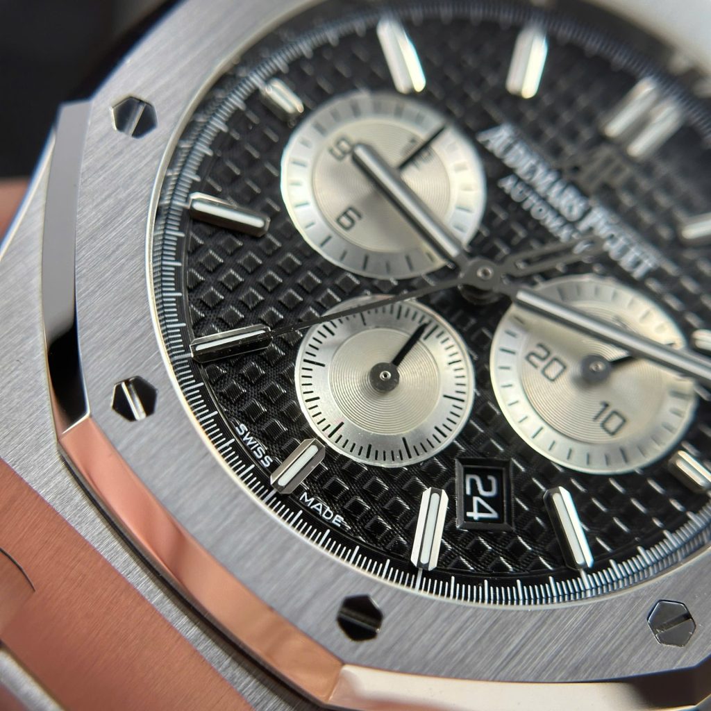 Đồng Hồ Audemars Piguet Royal Oak 26331 Chronograph Replica 11 Mặt Đen 41mm (2)