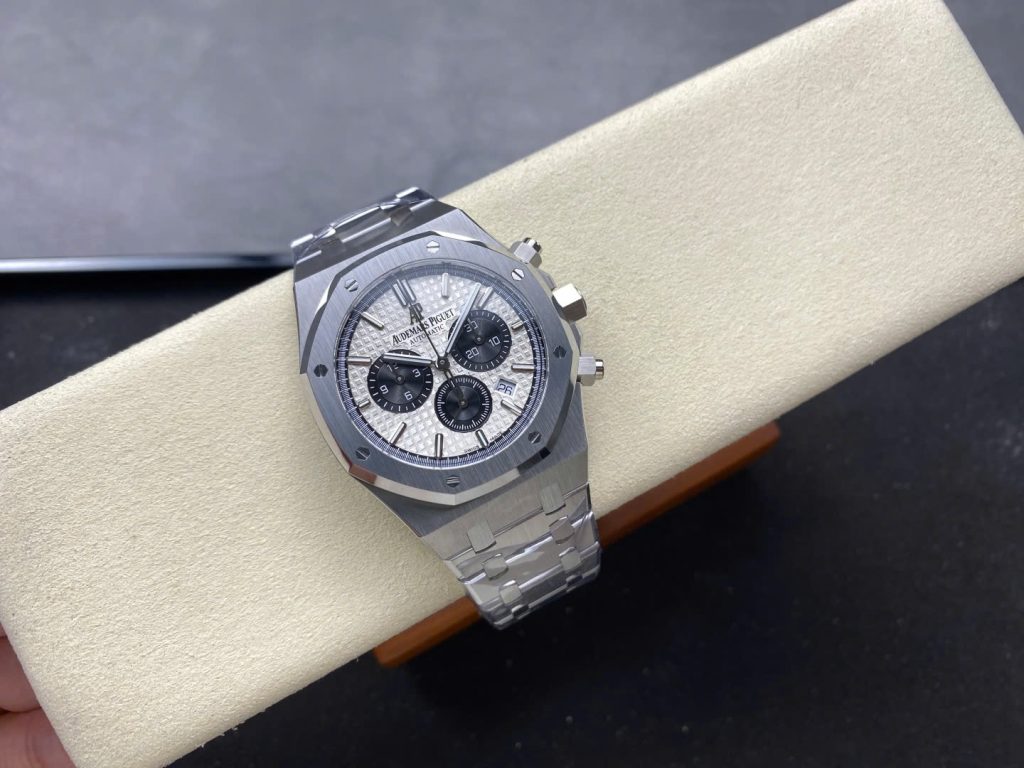 Đồng Hồ Audemars Piguet Royal Oak 26331ST Rep 11 Cao Cấp Mặt Trắng Nhà Máy APS New 2025 41mm (4)