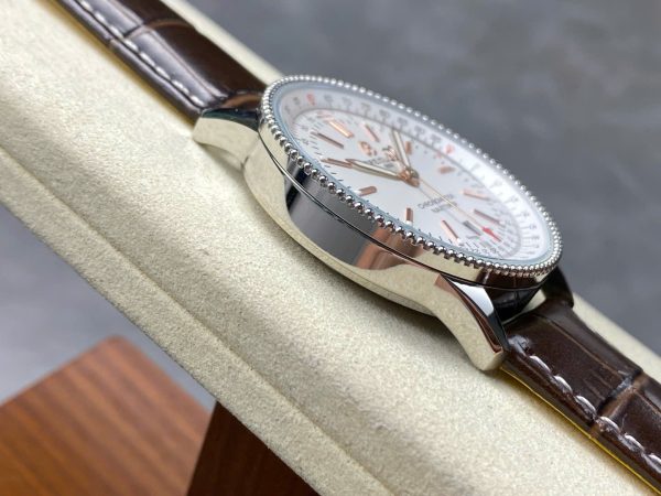 Đồng Hồ Breitling Navitimer Nam Dây Da Màu Nâu Replica Xưởng BLS 41mm (1)