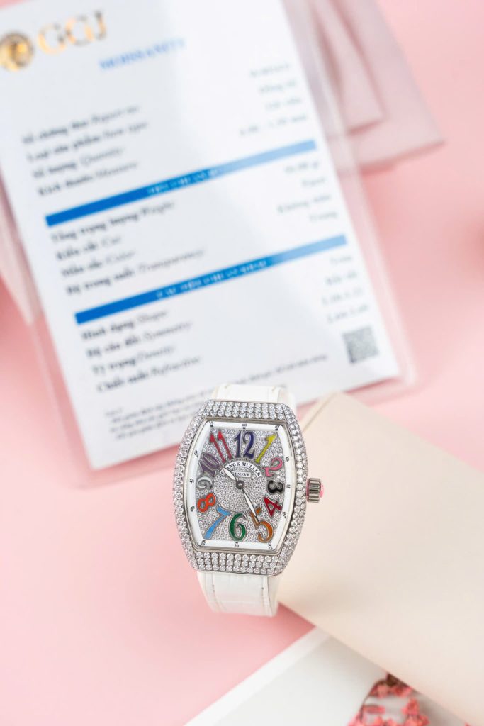 Đồng Hồ Chế Tác Franck Muller V32 Đính Full Kim Cương Moissanite Nhà Máy ABF 36mm (2)