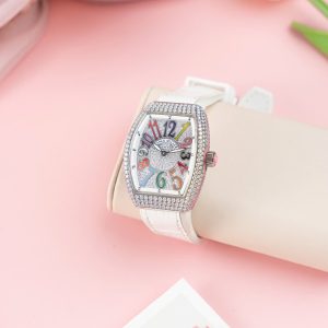 Đồng Hồ Chế Tác Franck Muller V32 Đính Full Kim Cương Moissanite Nhà Máy ABF 36mm (2)