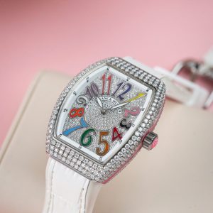 Đồng Hồ Chế Tác Franck Muller V32 Đính Full Kim Cương Moissanite Nhà Máy ABF 36mm (2)