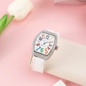 Đồng Hồ Franck Muller V32 Cọc Số 7 Màu Chế Tác Đính Kim Cương Moissanite 36mm (2)