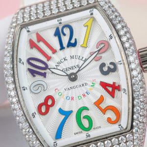 Đồng Hồ Franck Muller V32 Cọc Số 7 Màu Chế Tác Đính Kim Cương Moissanite 36mm (2)