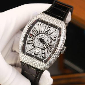 Đồng Hồ Franck Muller Vanguard V45 SC Replica 11 Đính Full Đá Nhà Máy ABF 45mm (2)