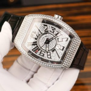 Đồng Hồ Franck Muller Vanguard V45 SC Replica 11 Đính Full Đá Nhà Máy ABF 45mm (2)