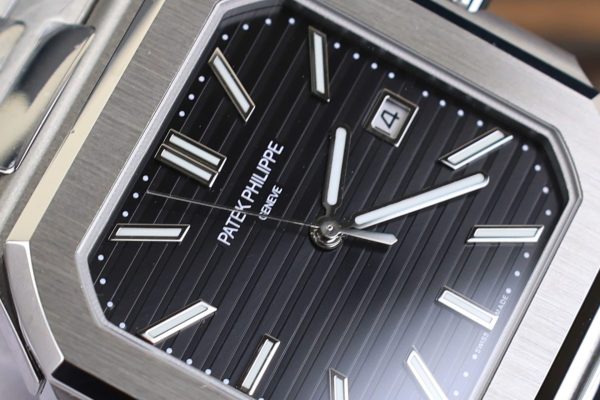 Đồng Hồ Patek Philippe Cubitus 5821 Mặt Đen Replica Nhà Máy TW 45mm (7)