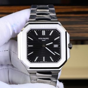 Đồng Hồ Patek Philippe Cubitus 5821 Mặt Đen Replica Nhà Máy TW 45mm (7)